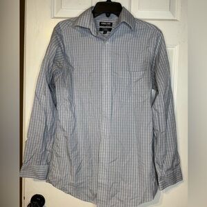 Kirkland Signature Men's Gray Checkered Shirt